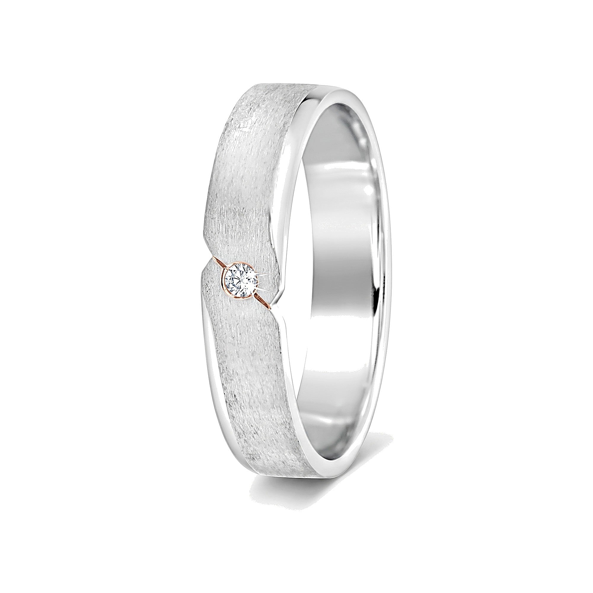 Elegant Platinum Men's Finger Ring