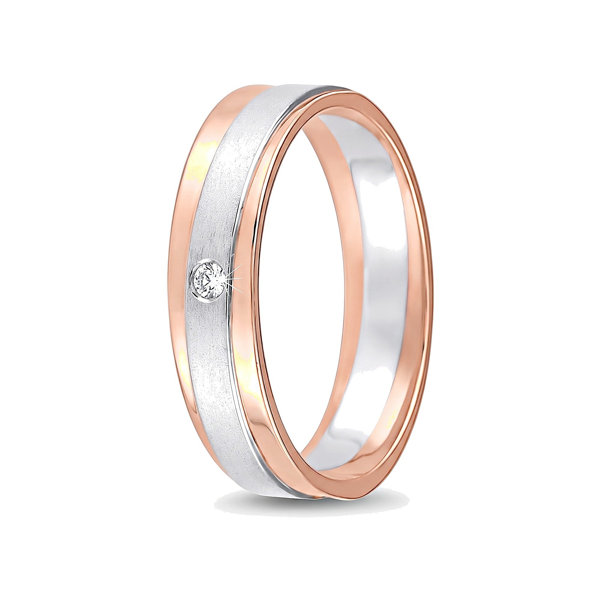 Sturdy Dual Metal Platinum Ring For Men