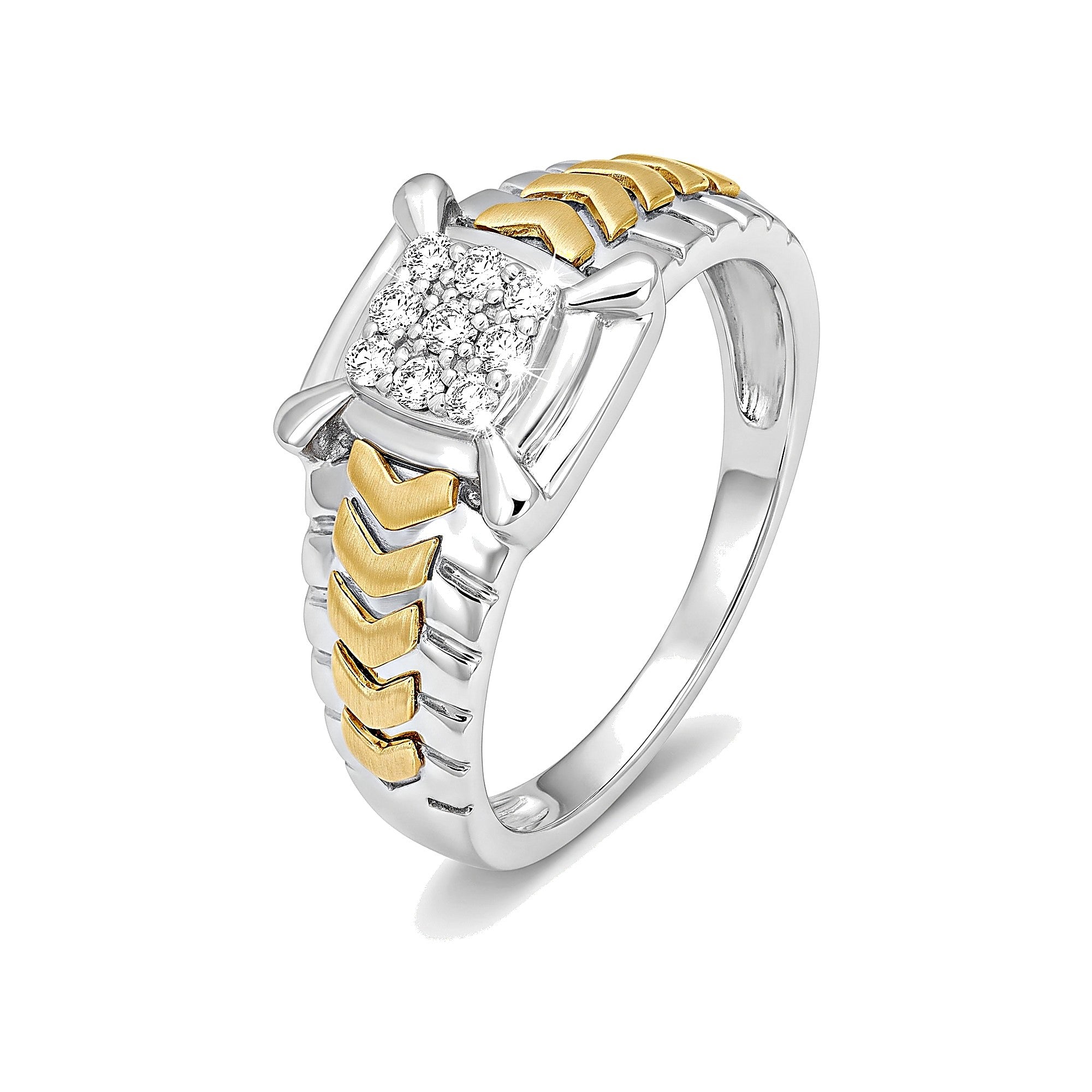Dazzling Men's Platinum and Diamond Ring