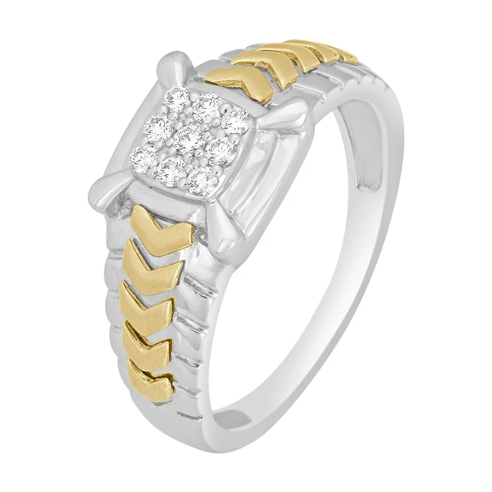 Dazzling Men’s Platinum and Diamond Ring