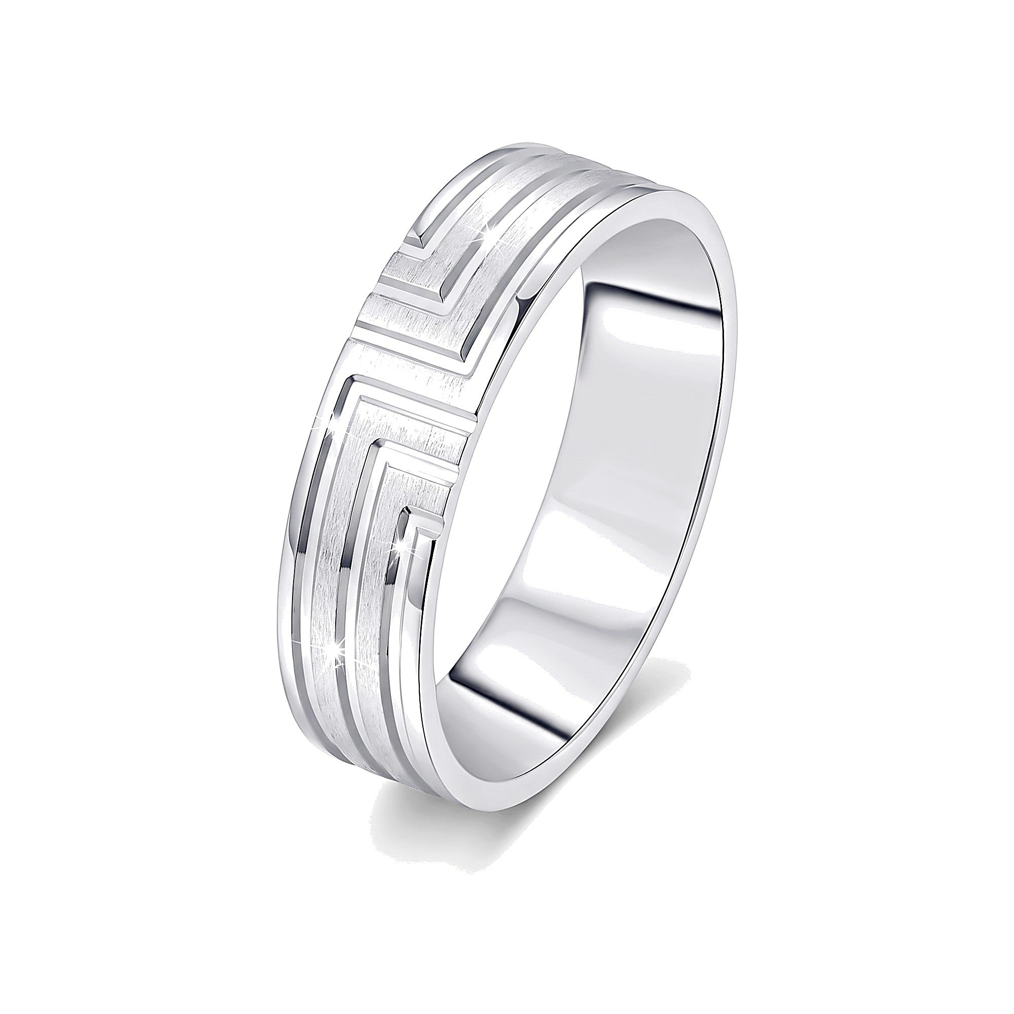 Classic Men's Ring in Platinum