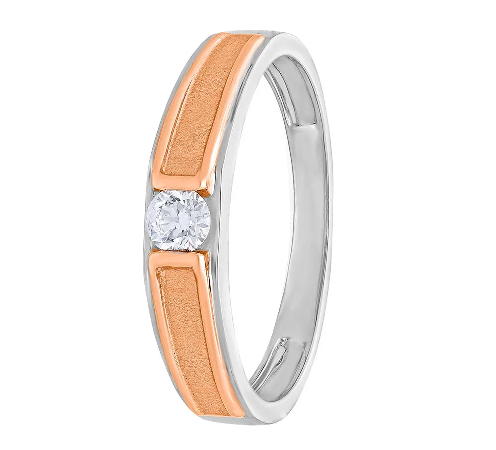 Textured Platinum Men’s Band Ring