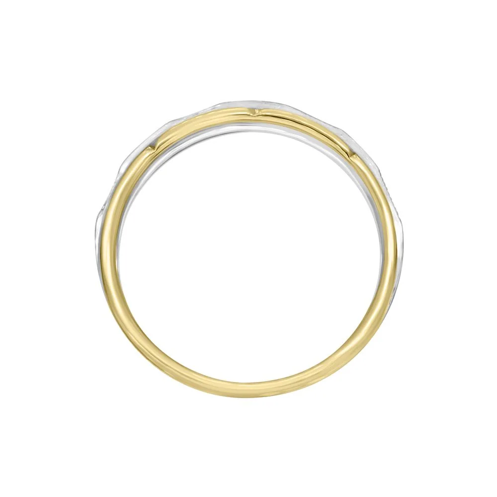 Stunning Platinum Rose Gold Mens Ring - view 4