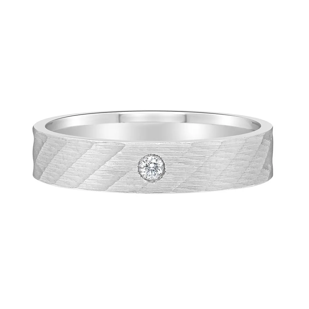 Subtle Men’s Band in Platinum - view 3