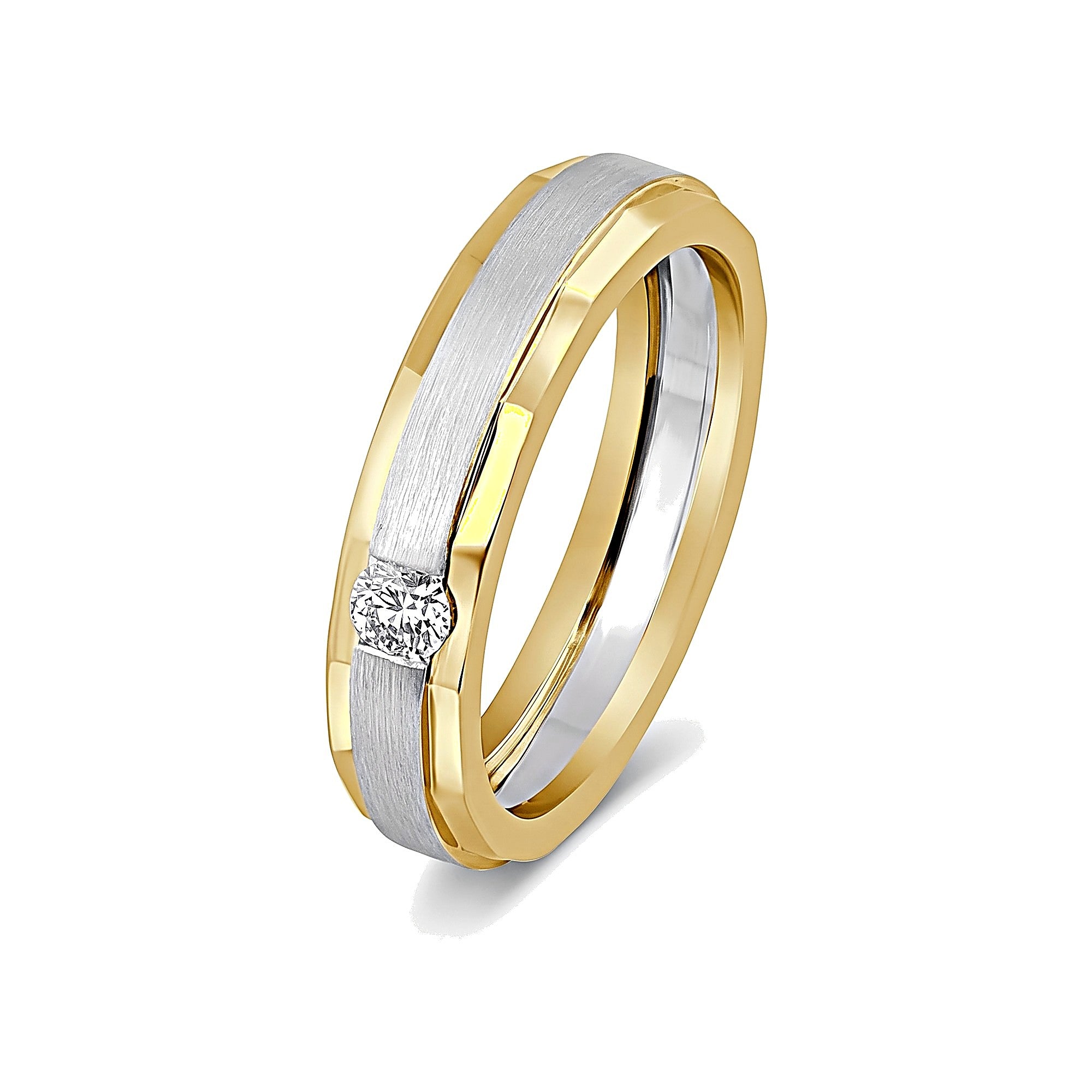 Charming Men's Finger Ring in Platinum