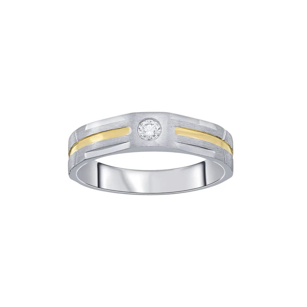 Attractive Men’s Diamond Finger Ring - view 3