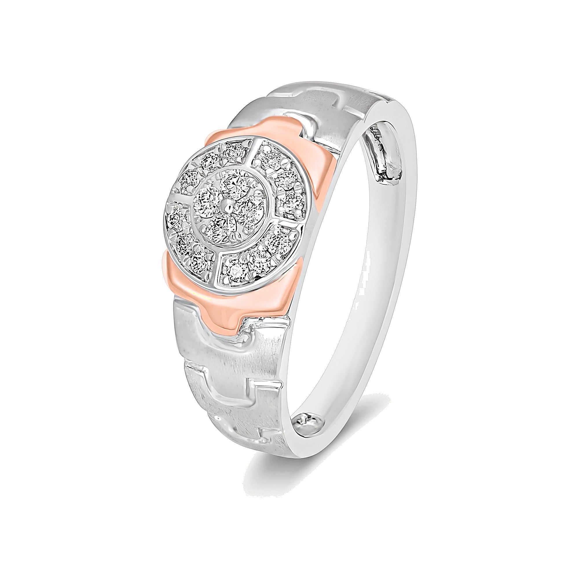 Men's Finger Ring in Eclectic Platinum