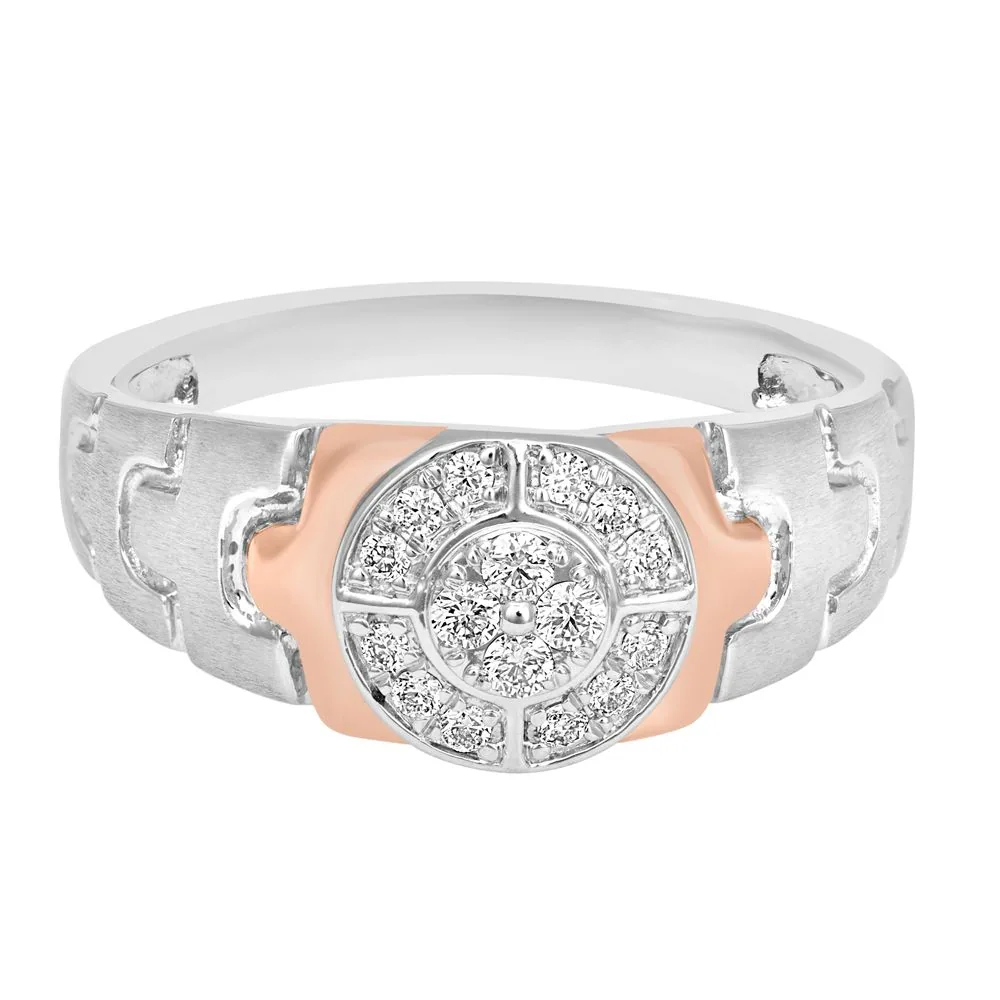 Men’s Finger Ring in Eclectic Platinum - view 3