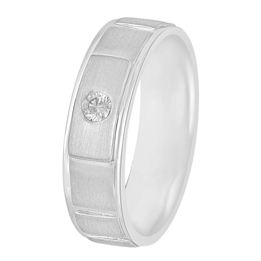 Aesthetic Men’s Platinum Diamond Ring