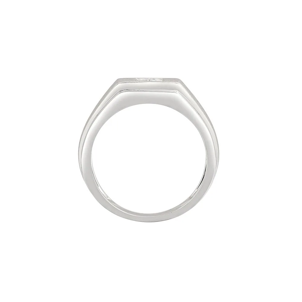 Modern Diamond Studded Men’s Finger Ring - view 4