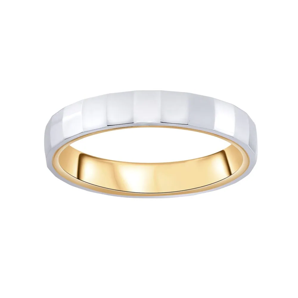 Royal Elegance Platinum and Gold Band - view 3
