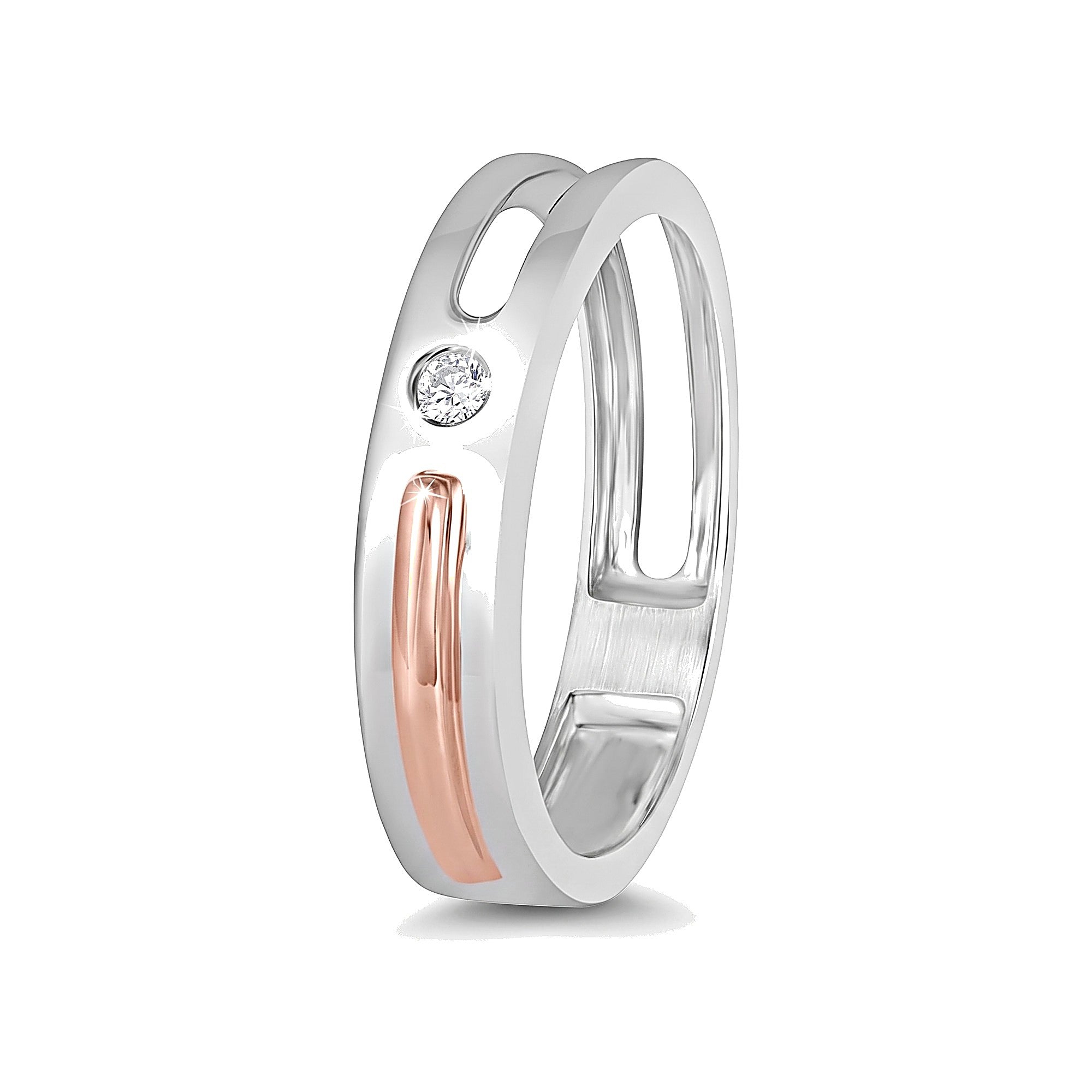 Artistic Rose and 950Pt Platinum Ring