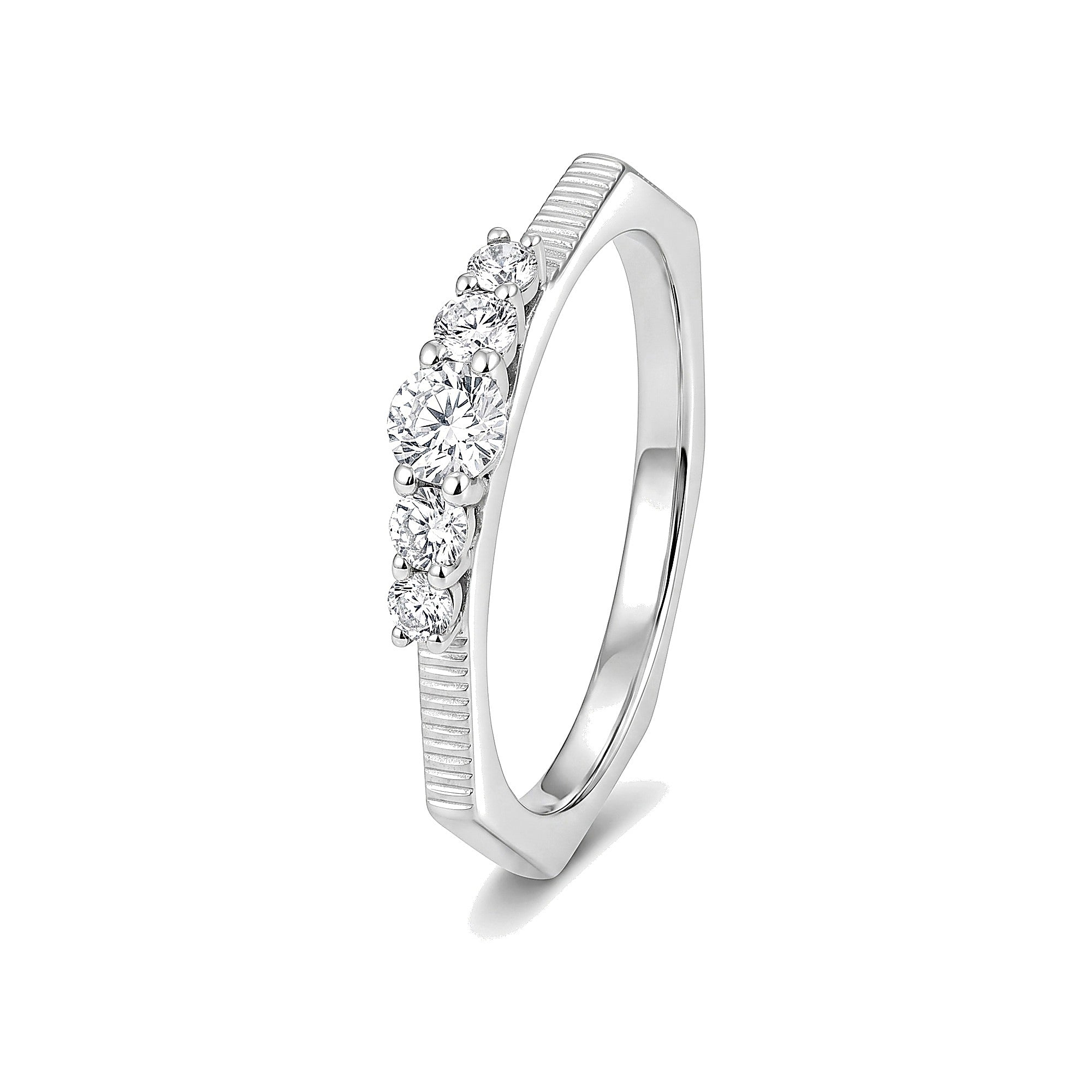 Stunning 950Pt Platinum Textured Ring