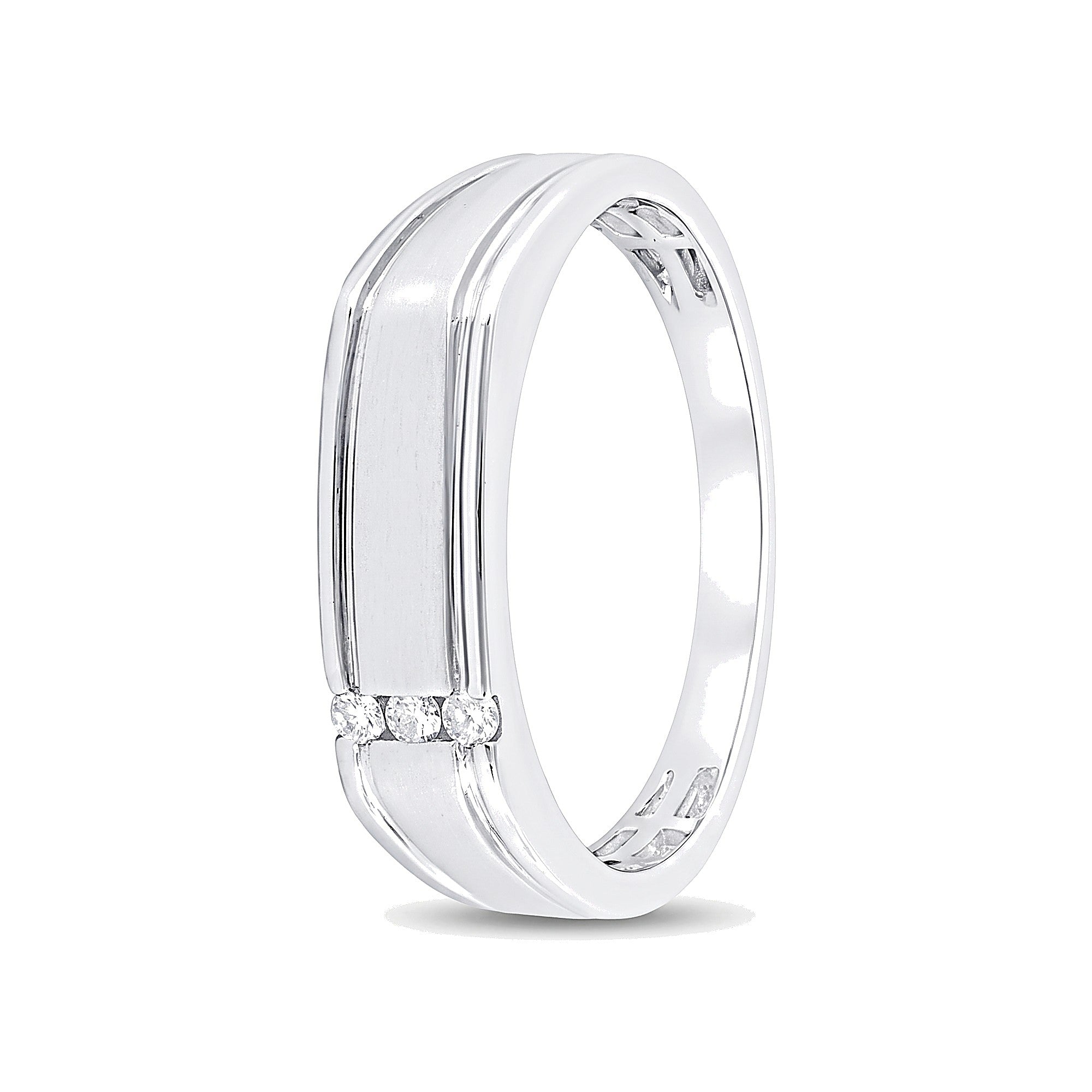 Handcrafted Platinum Diamond Ring For Men