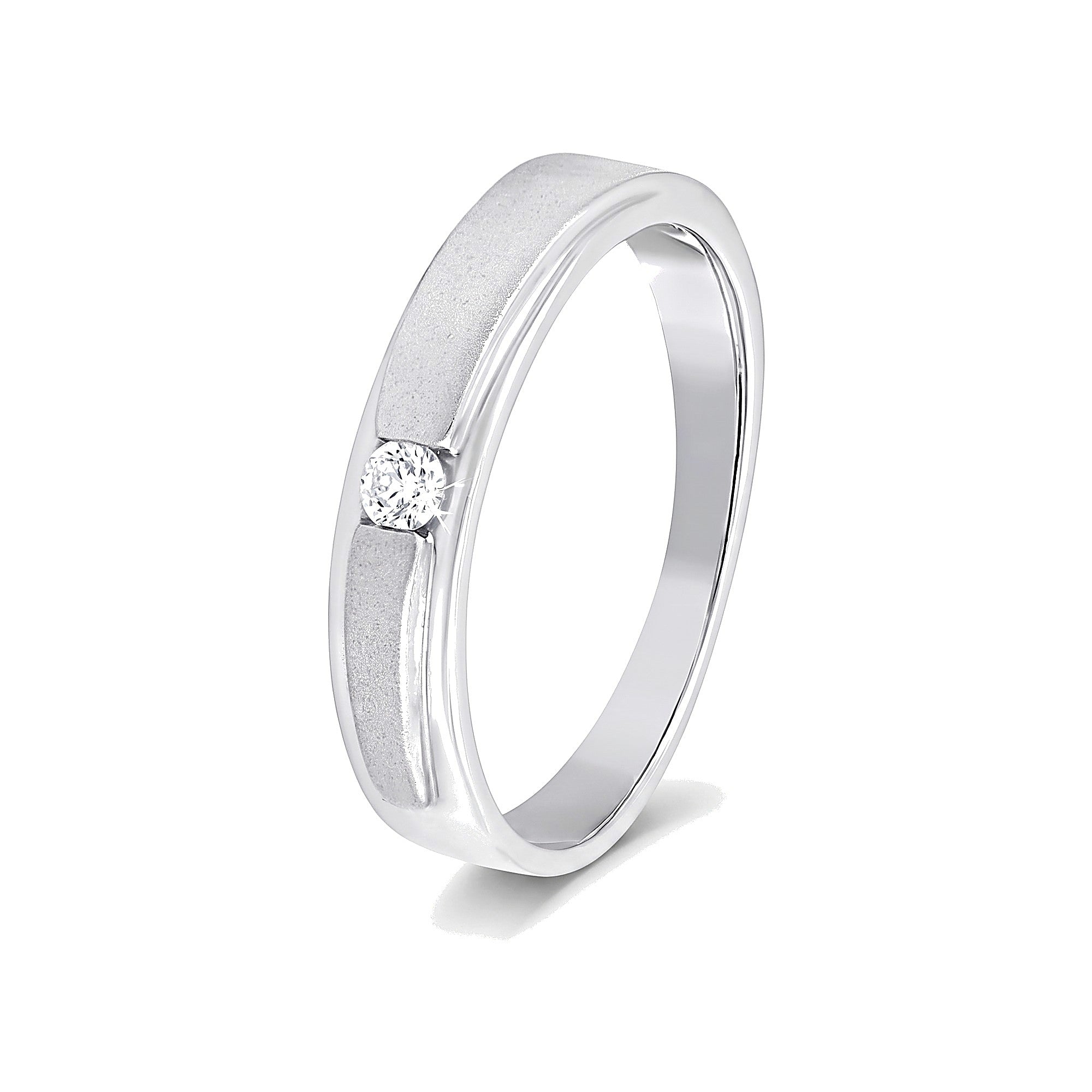 Elegant Platinum Diamond Ring For Men