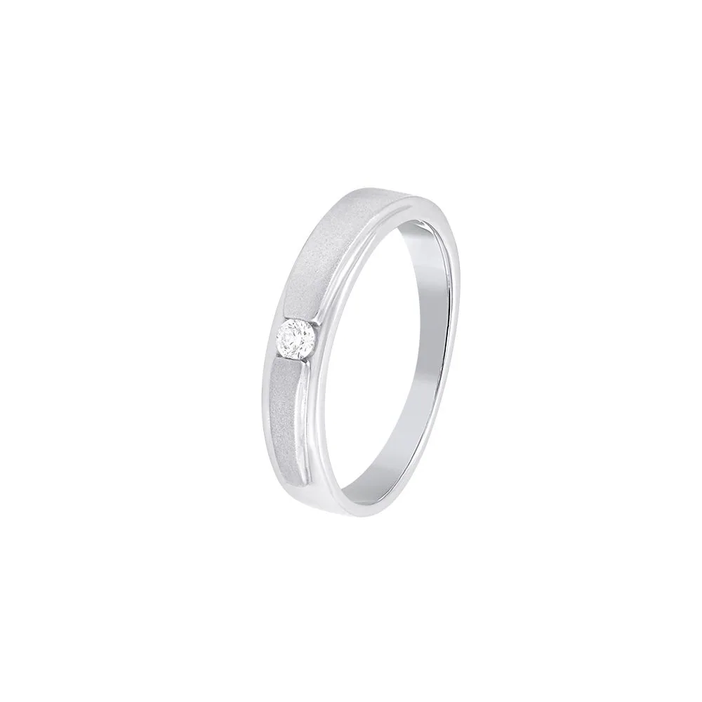 Elegant Platinum Diamond Ring For Men