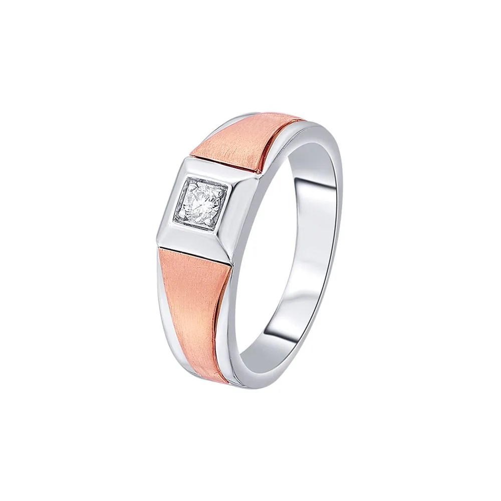 Magnificent Dual-toned Diamond Ring for Men