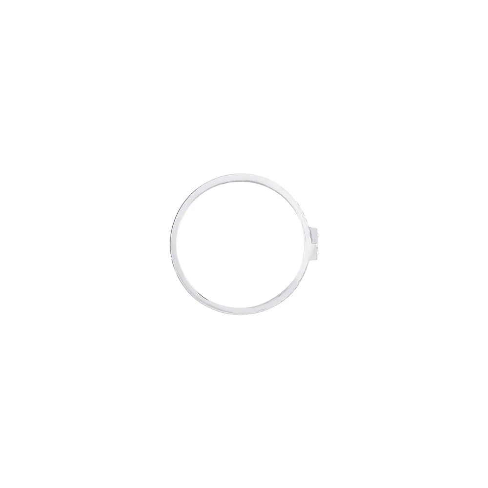 Minimalist Diamond and Platinum Couple Bands - view 4