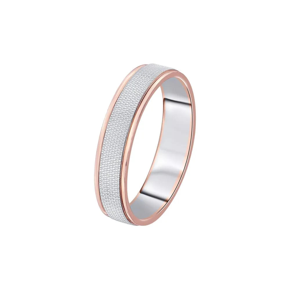 Sleek Dual Metal Men’s Ring