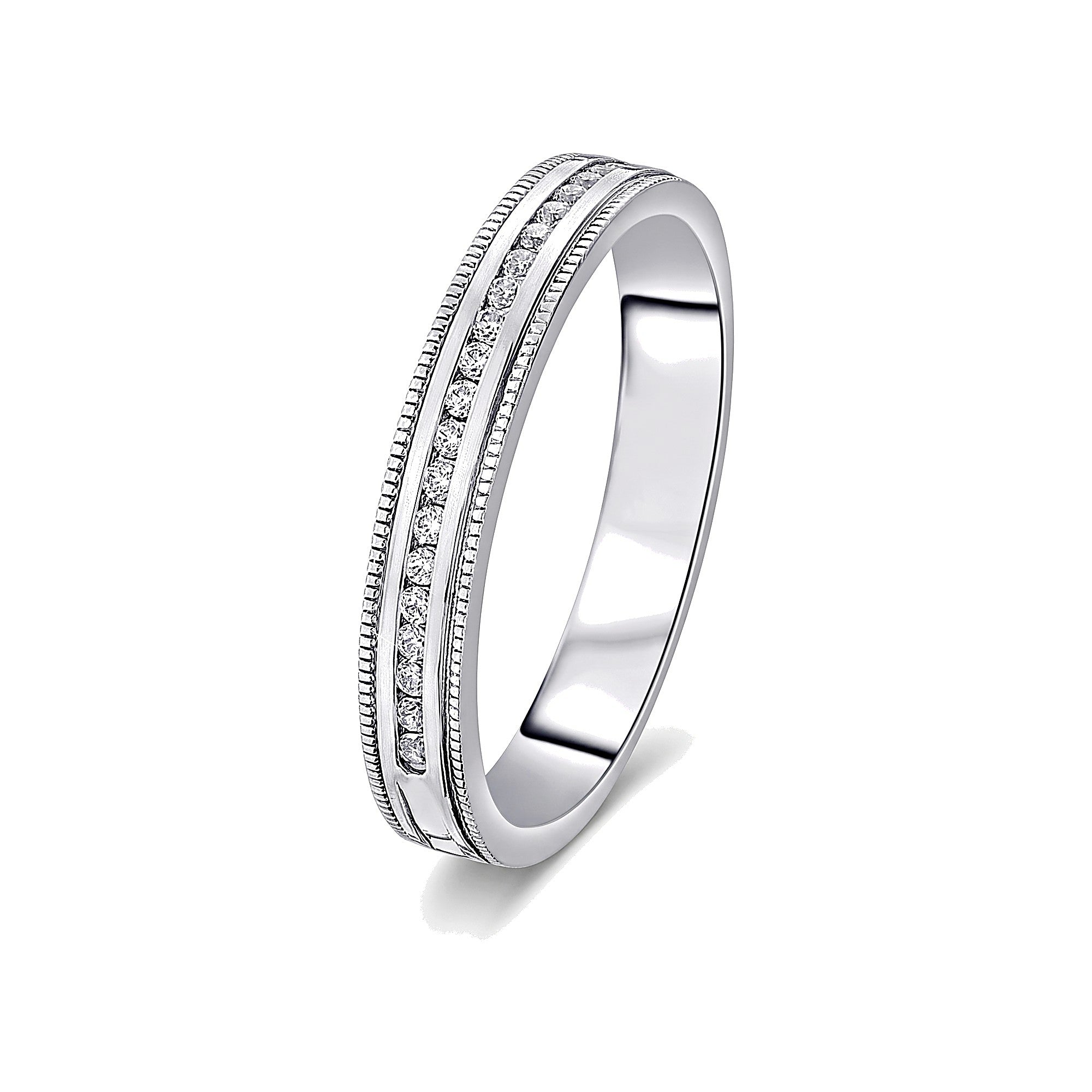 Simple Platinum Ring for Women