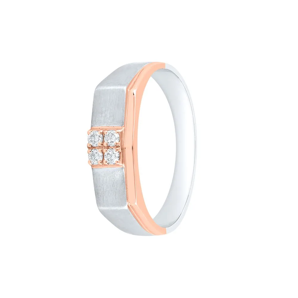 Stunning Geometric Diamond Men’s Finger Band