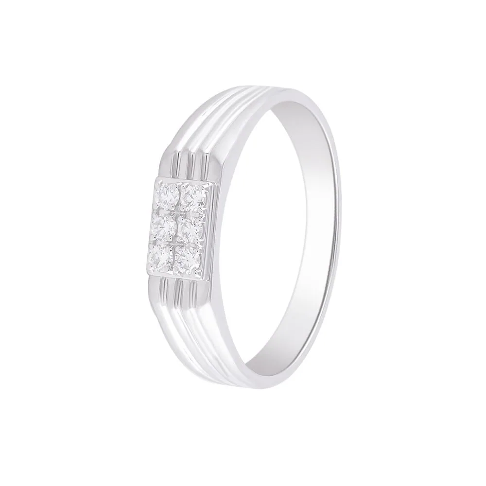 Regal Diamond and Platinum Men’s Finger Band