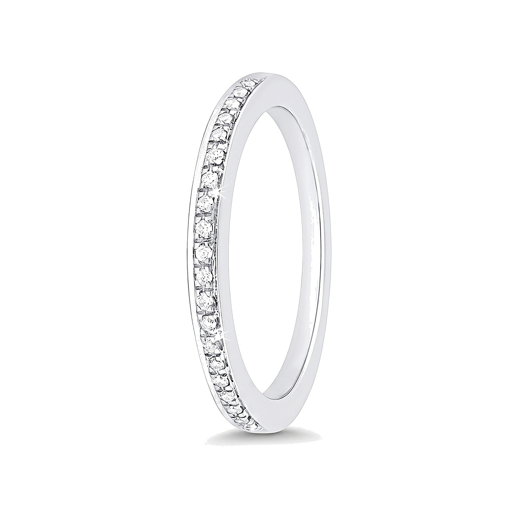 Contemporary Platinum Diamond Ring