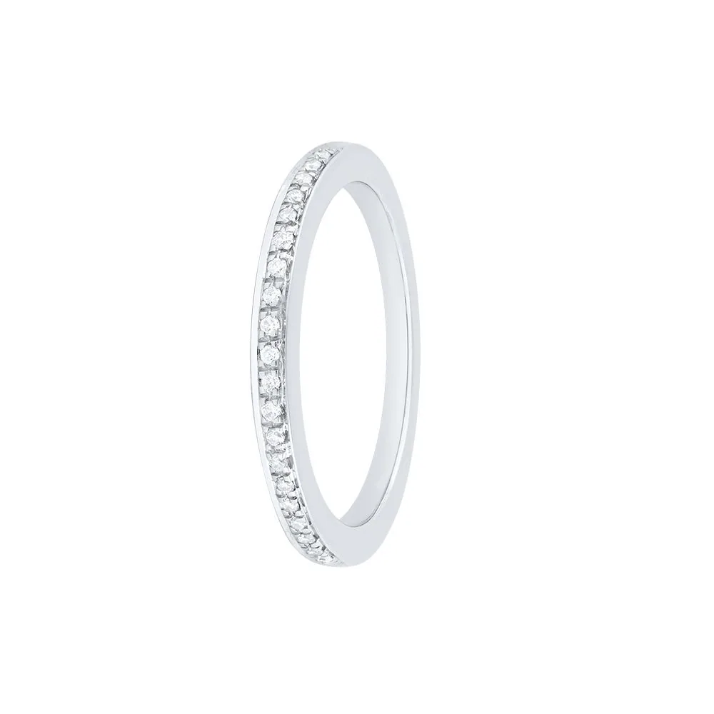 Contemporary Platinum Diamond Ring