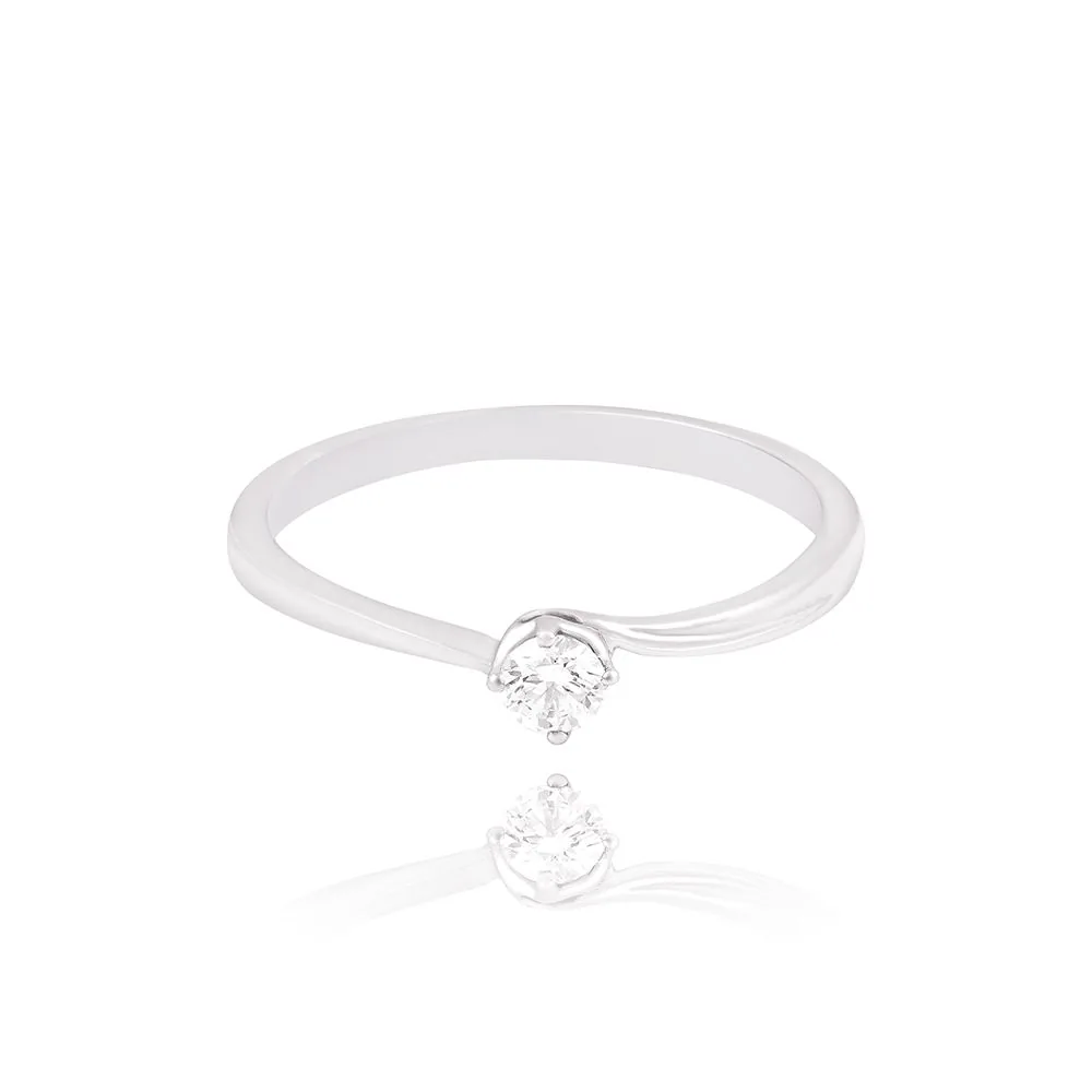 Keepsake Platinum and Diamond Finger Ring - view 3