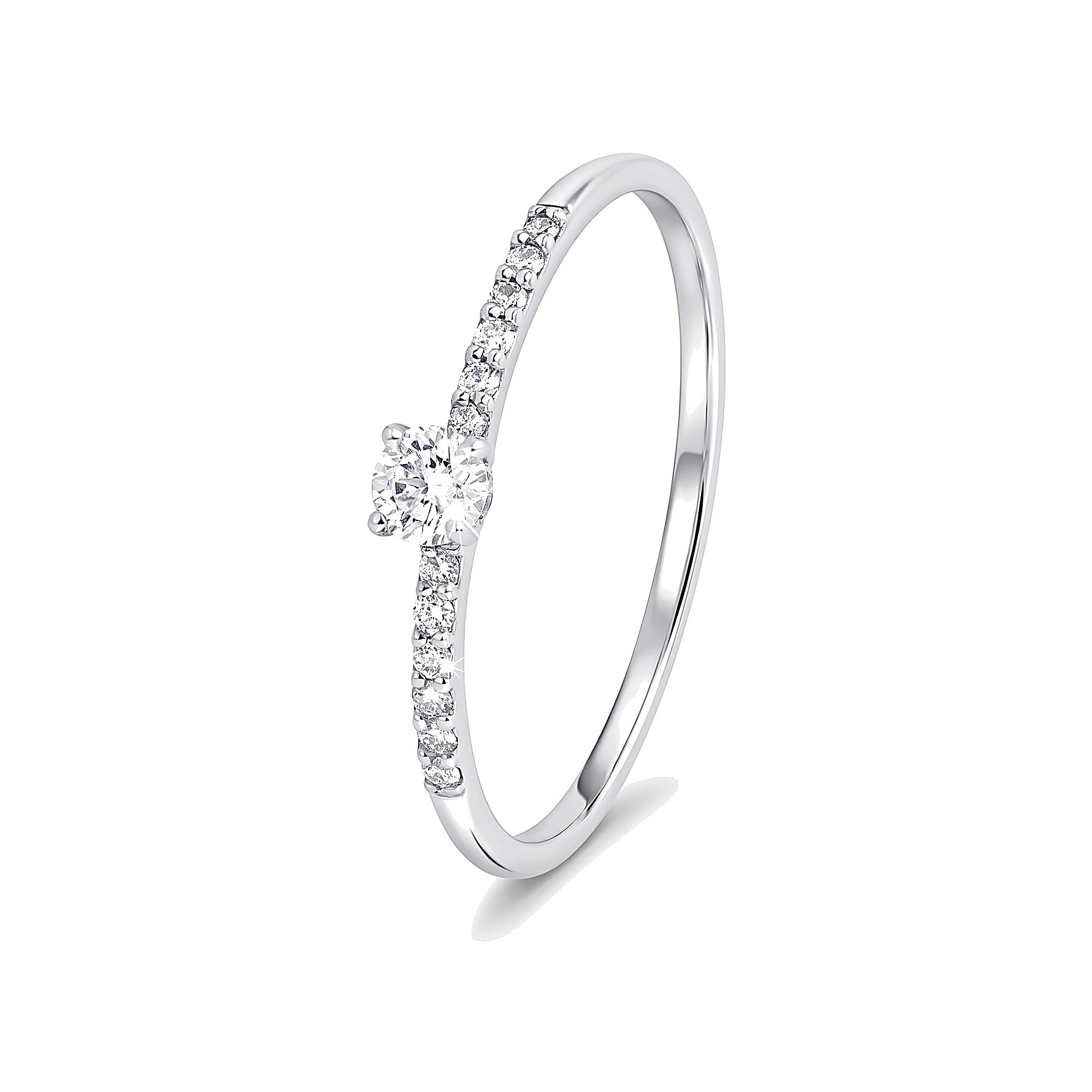 Pure Elegance Platinum Diamond Ring