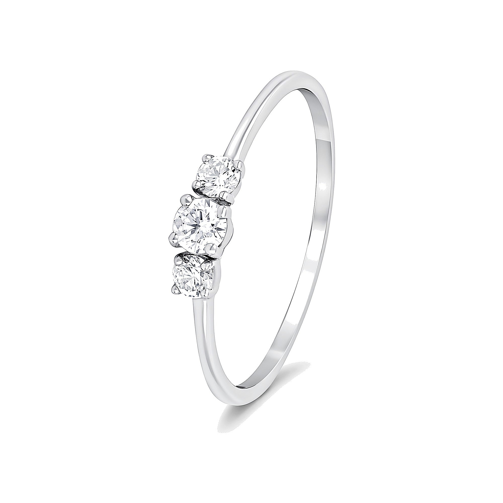 Serenity Solitaire Platinum Diamond Ring