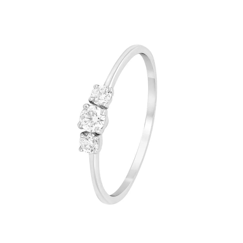 Serenity Solitaire Platinum Diamond Ring