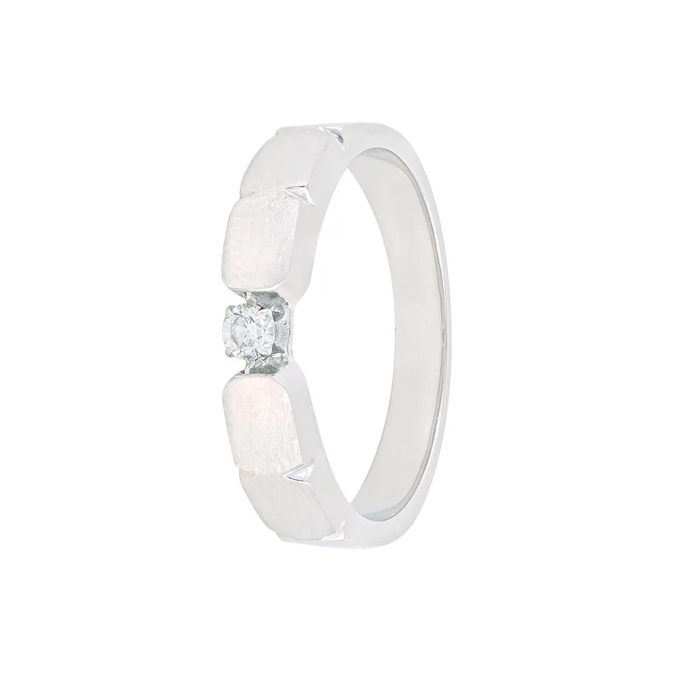 Sophisticated Platinum and Diamond Men’s Band