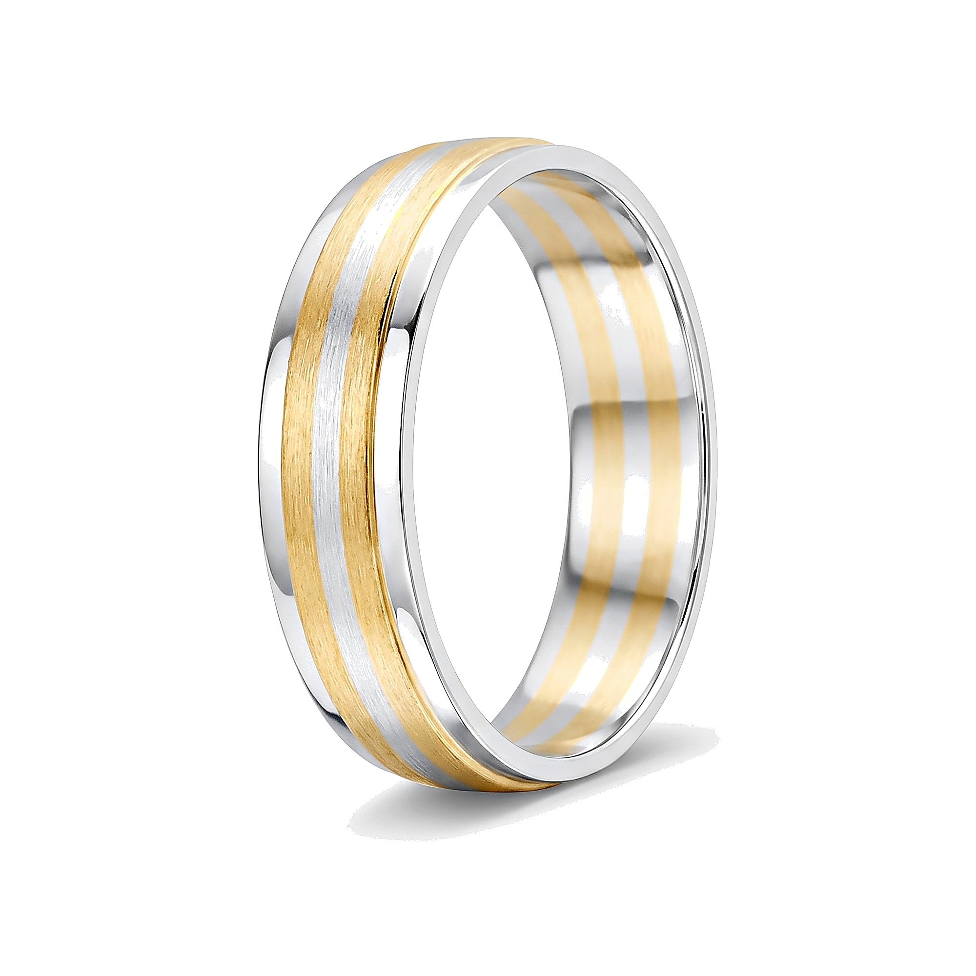 Lavish Dual Metal Platinum Ring