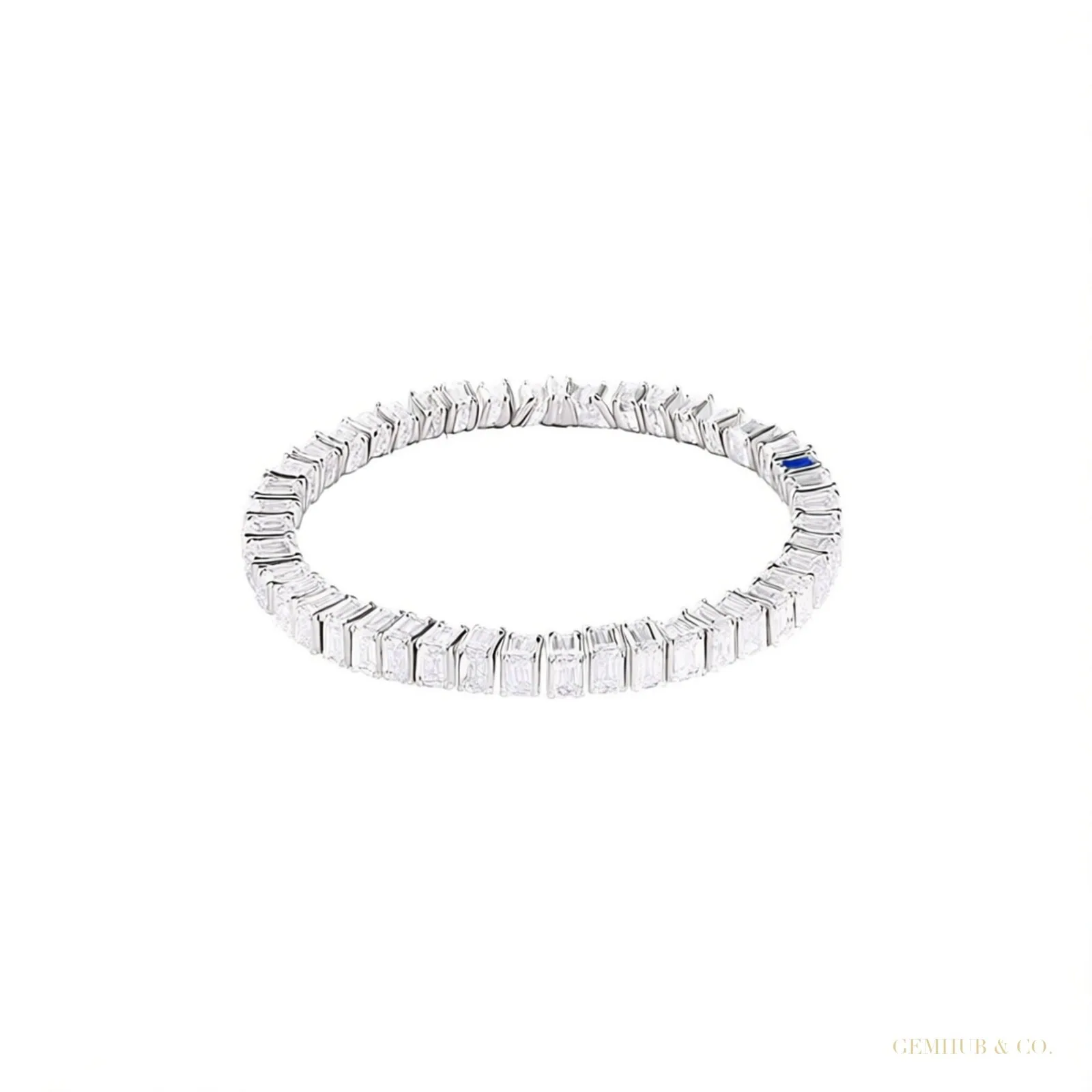 Natural Certified Round Cut Diamond Tennis Bracelet 14k White Gold 6.20Ct GH/SI