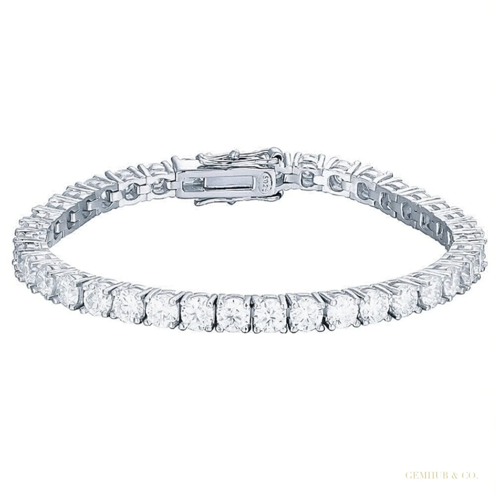 9.30Ct Round Cut Sparkling Natural Diamond Tennis Bracelet 14k Yellow Gold