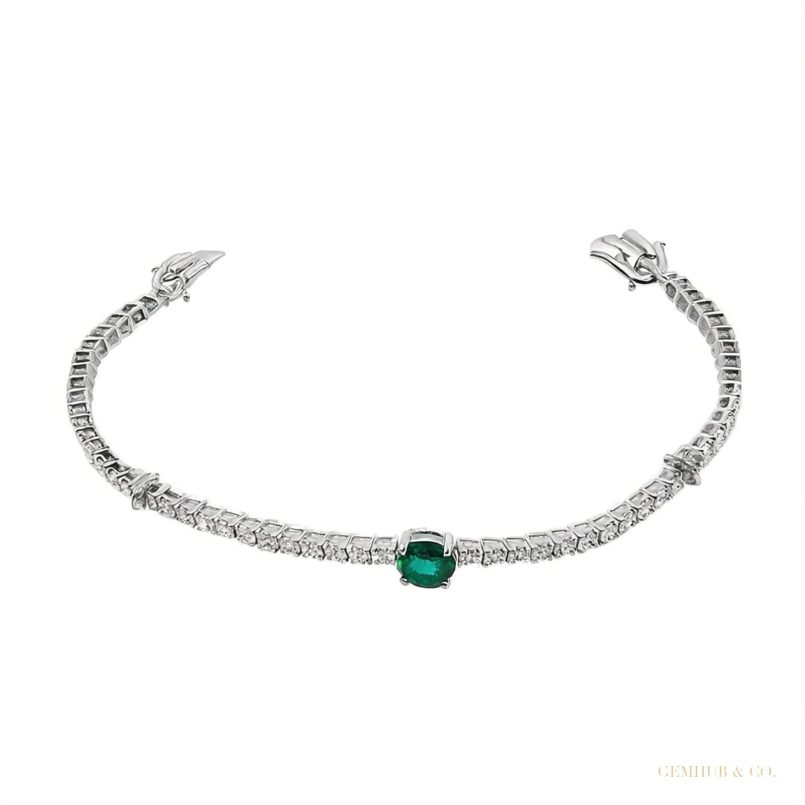 Bezel 3Ct Round Certified Lab Grown/CVD Diamond Tennis Bracelet 14k Yellow Gold