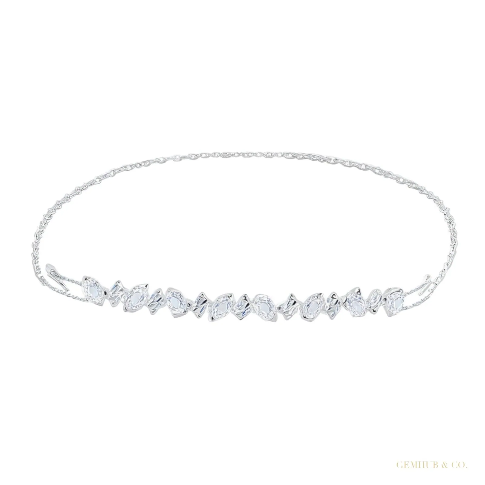 Fancy Charm Marquise Cut Natural Diamond Wedding Chain Tennis Bracelet 14k Gold