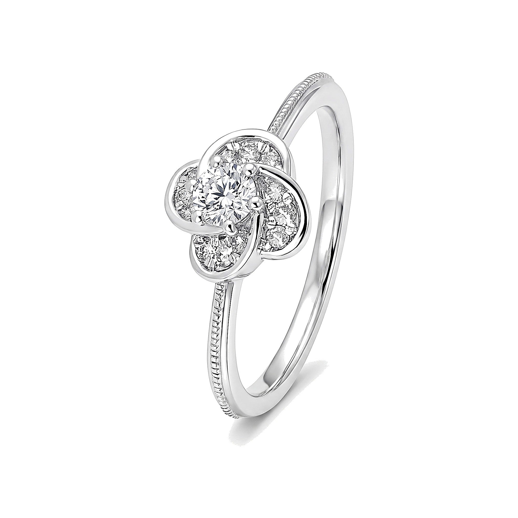 Heavenly Glow Platinum Ring