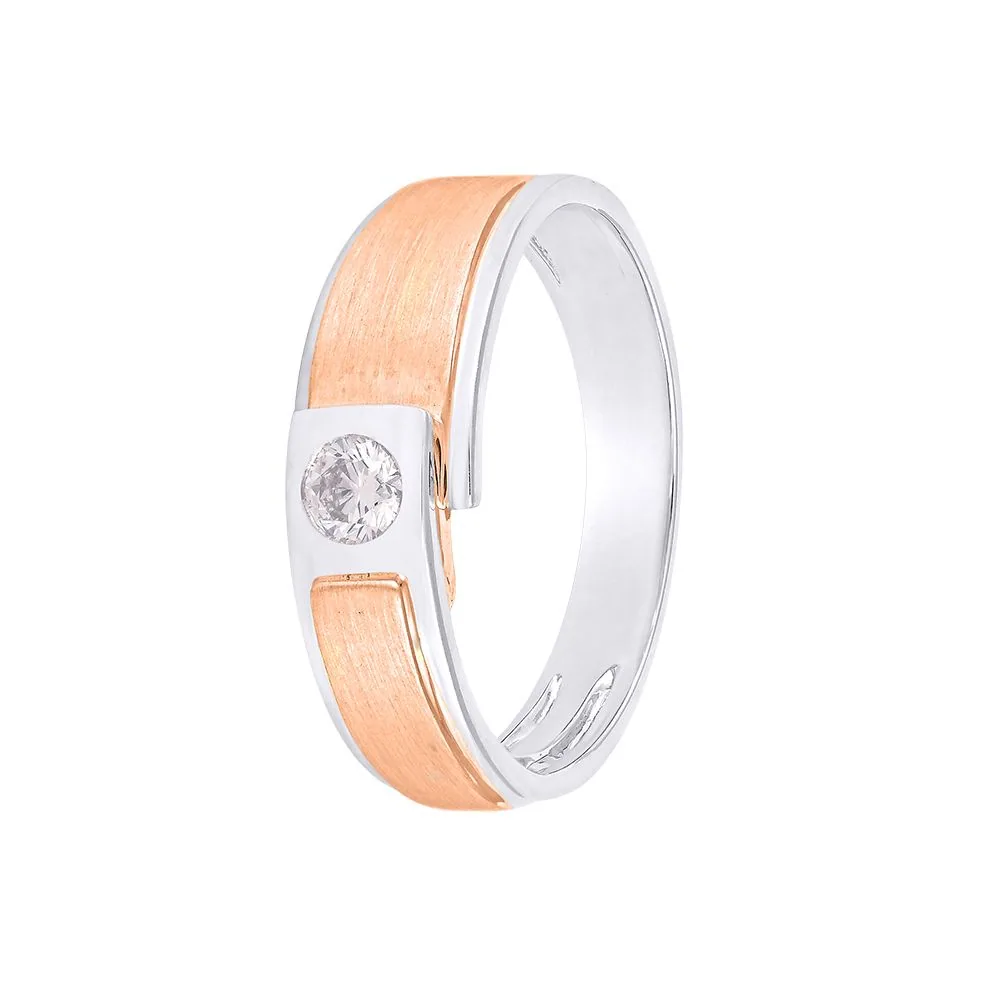 Eclectic Dual Toned Diamond Men’s Band