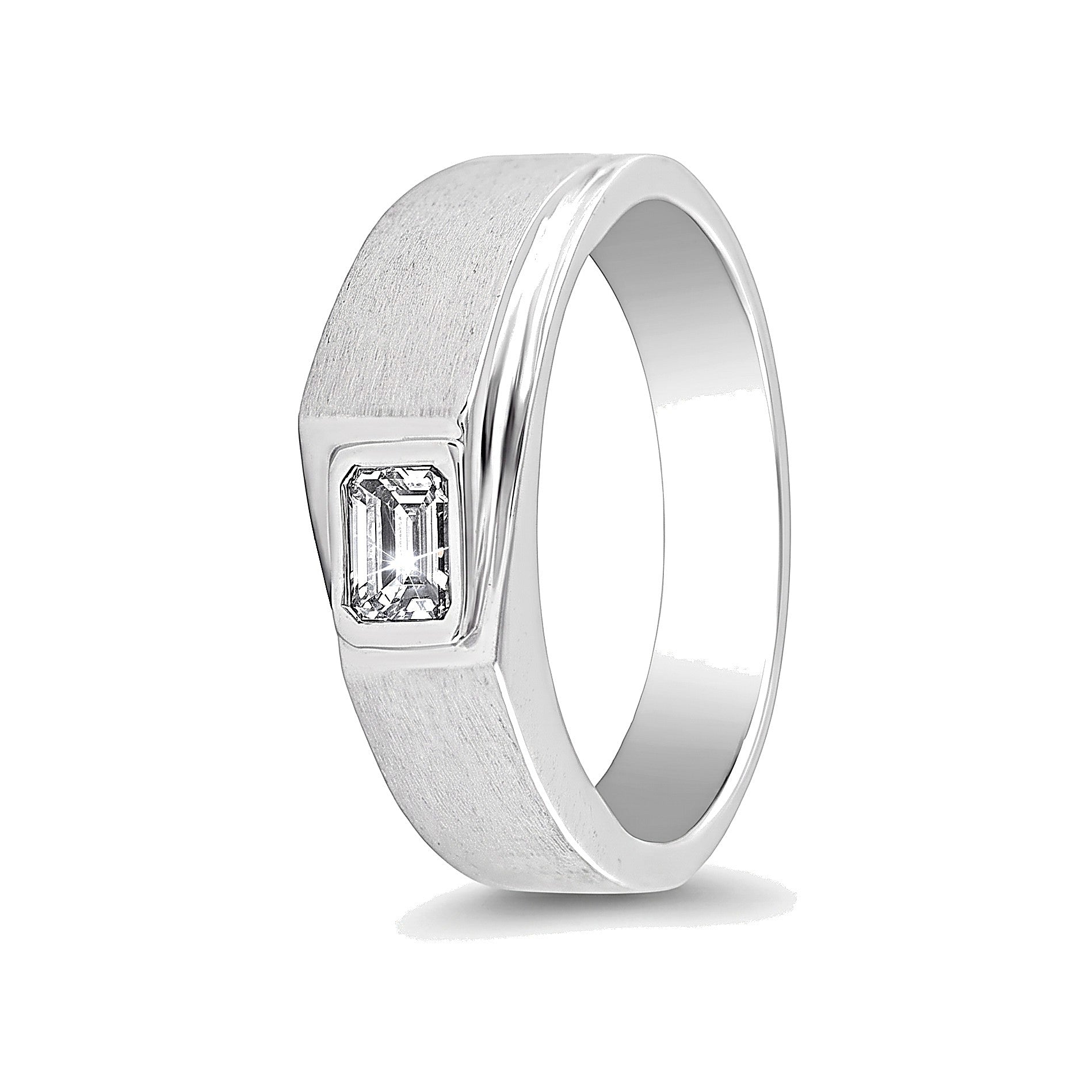 Platinum Bezel Diamond Ring